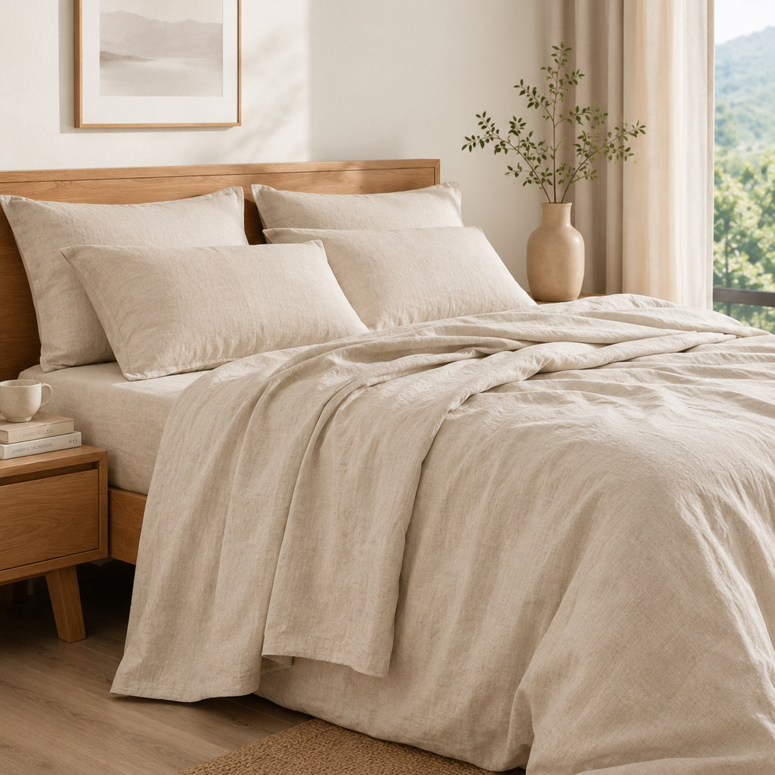 Solvessas™ OatLinen Natural Sheet Set