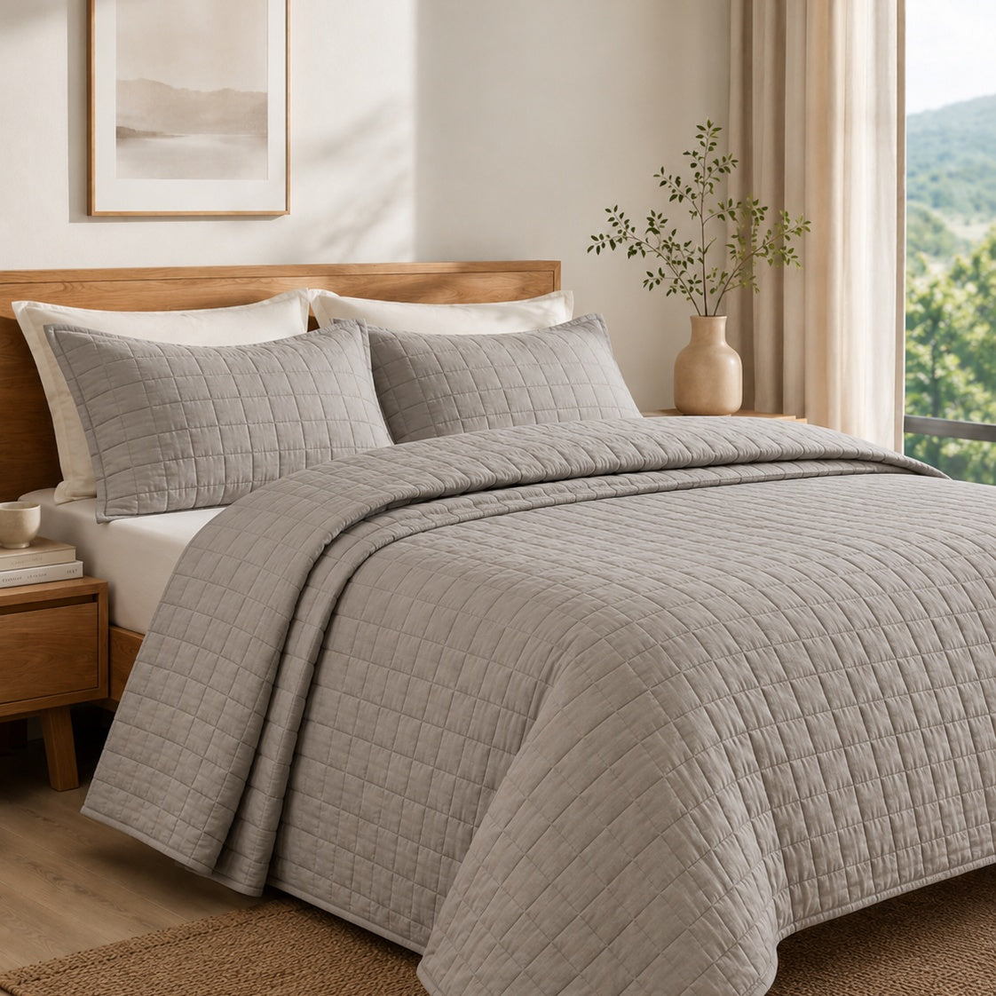 Solvessas™ WarmContour Quilted Bedspread